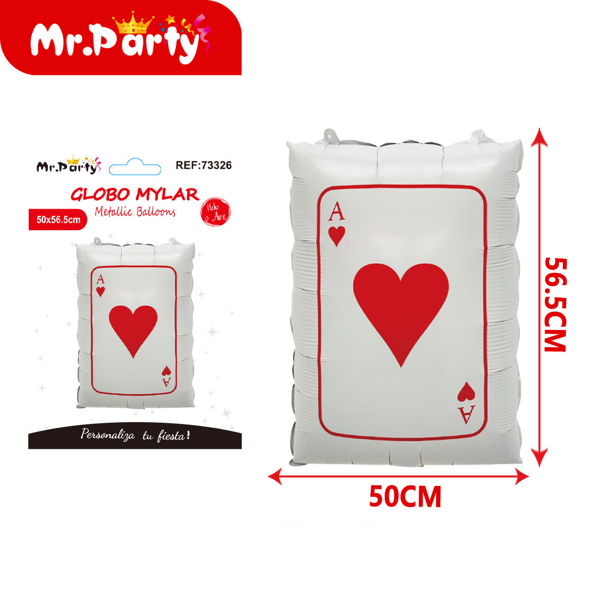 🎉 Globos Mylar Casino & Dinero Mr. Party – Billetes, Cartas, Corazones y Más ✨