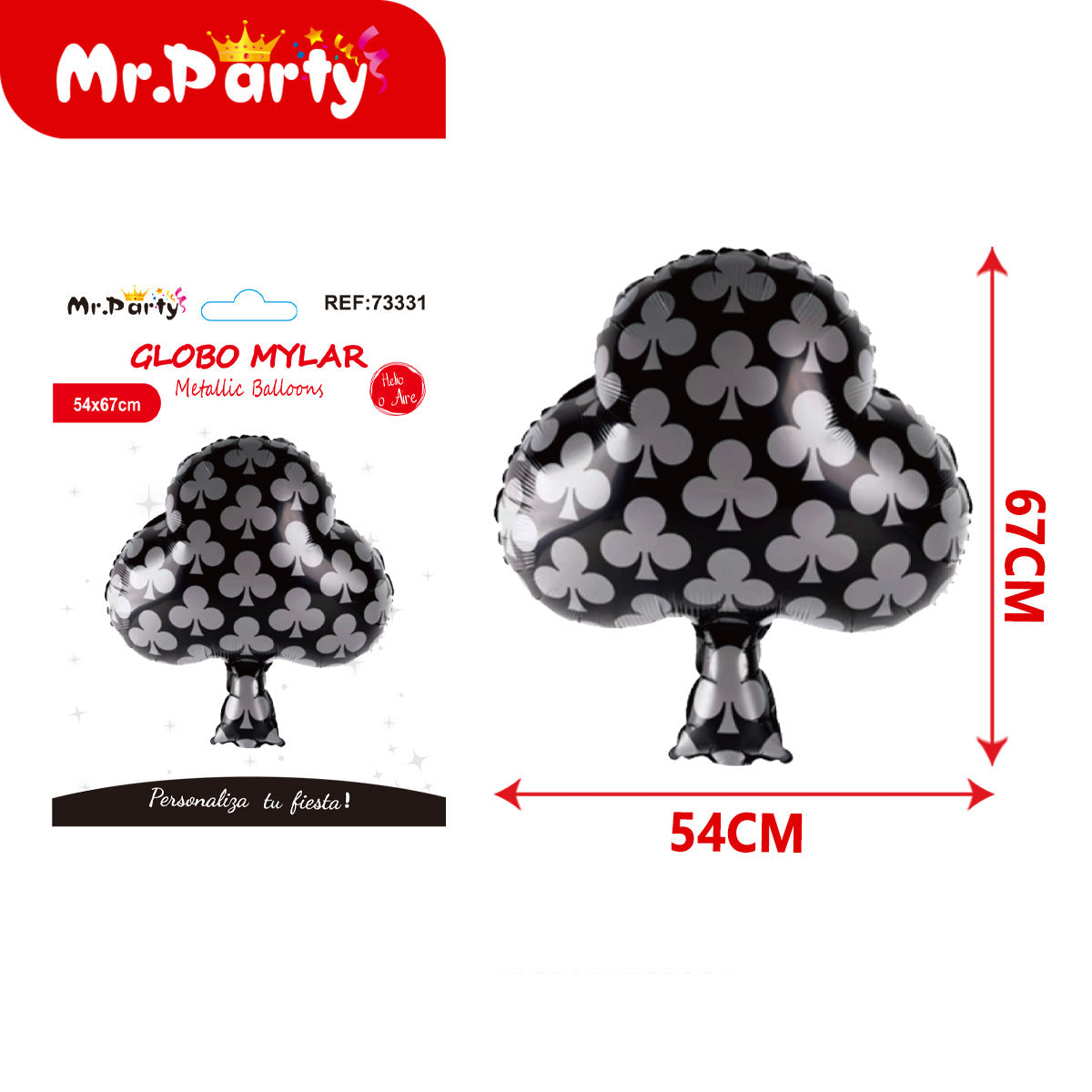 🎉 Globos Mylar Casino & Dinero Mr. Party – Billetes, Cartas, Corazones y Más ✨
