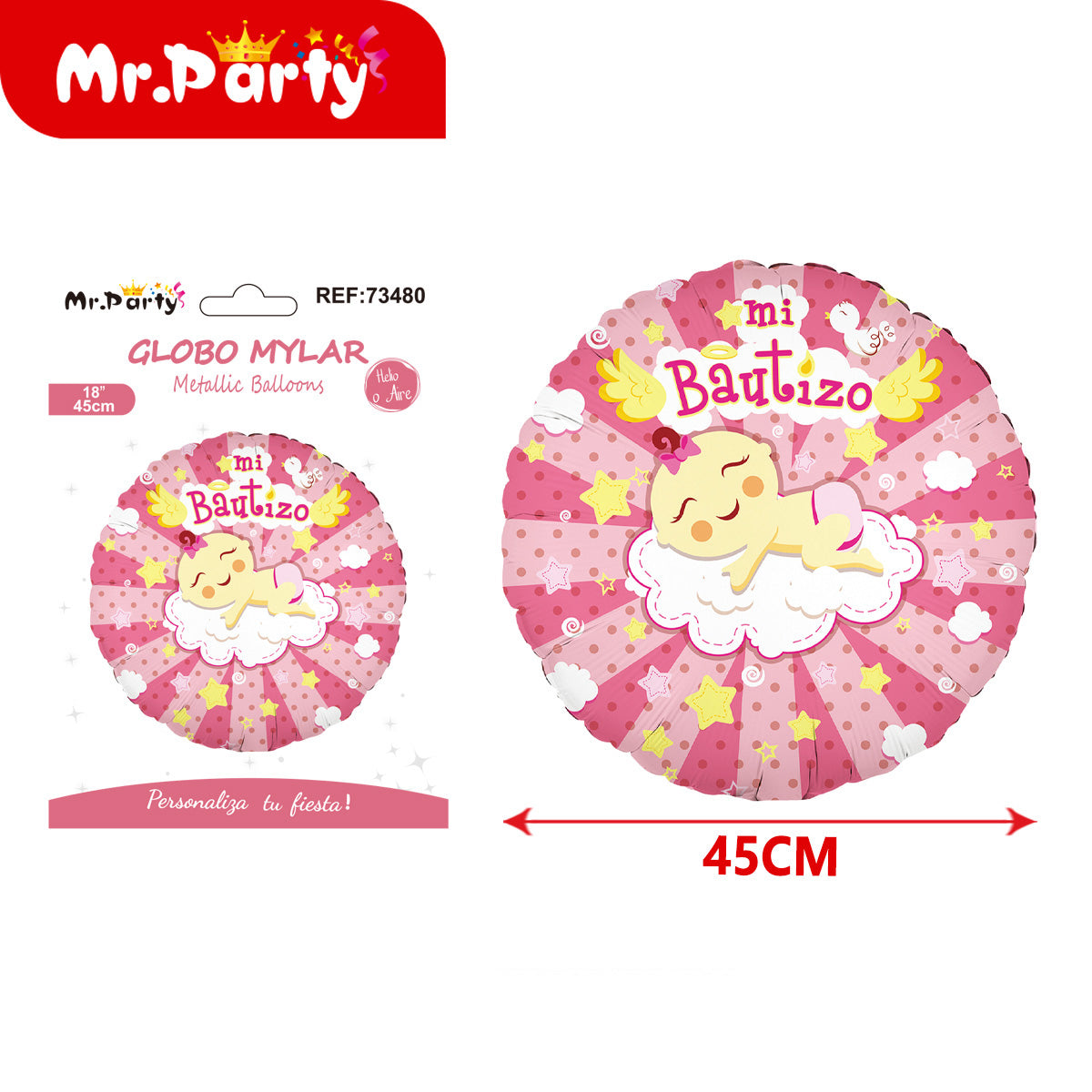 ✨ Globos Mylar Religiosos Gigantes | Cruz, Bautizo, Ángel, Paloma y Copón 🎈🙏