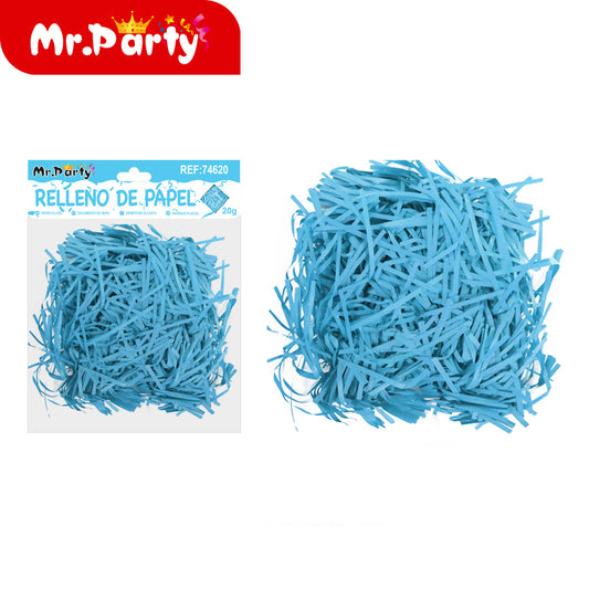 🎁 Relleno de Papel Triturado 20g | Colores Variados para Cajas de Regalo, Canastas y Decoración ✨