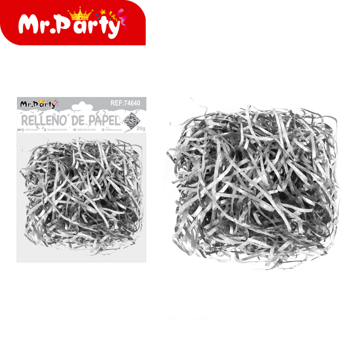 🎁 Relleno de Papel Triturado 20g | Colores Variados para Cajas de Regalo, Canastas y Decoración ✨- Mayoreo 12 pzas