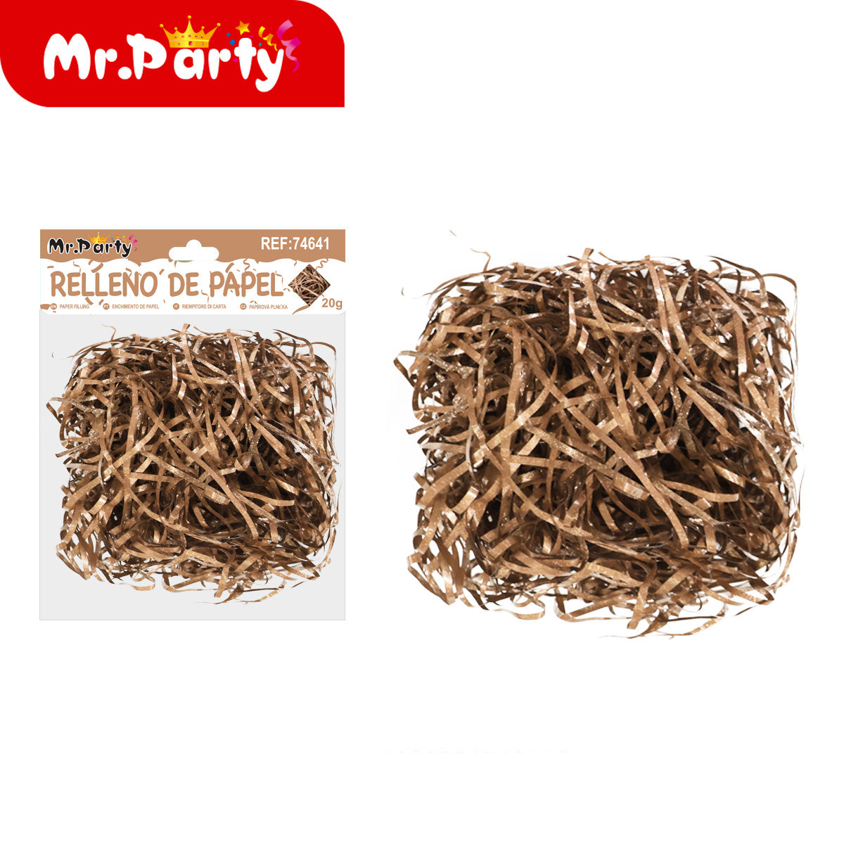 🎁 Relleno de Papel Triturado 20g | Colores Variados para Cajas de Regalo, Canastas y Decoración ✨