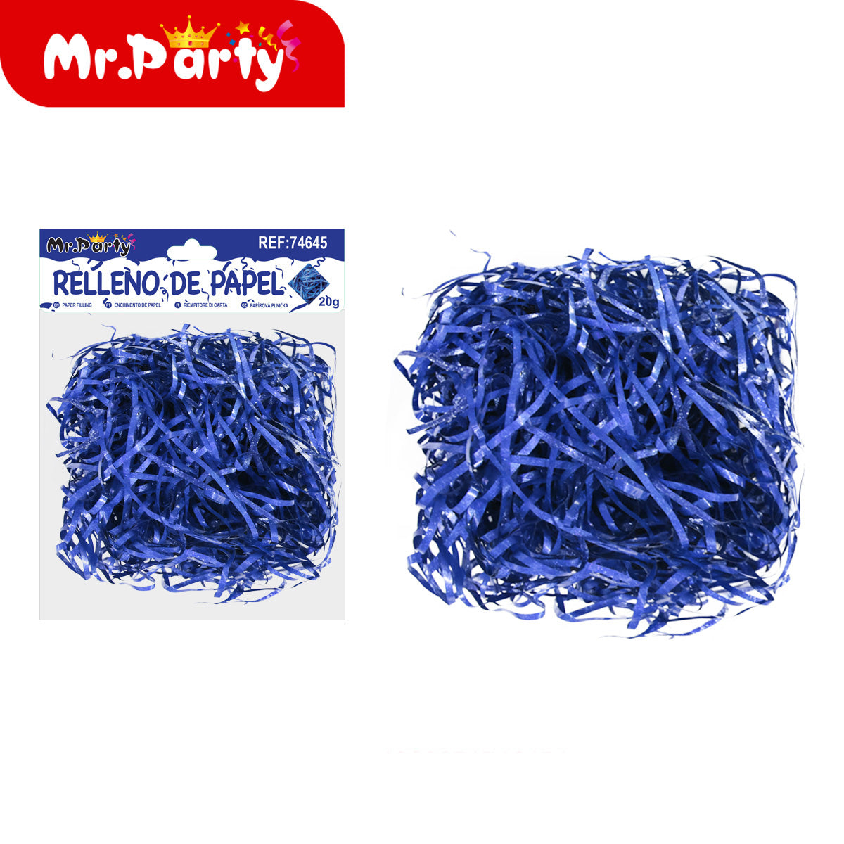 🎁 Relleno de Papel Triturado 20g | Colores Variados para Cajas de Regalo, Canastas y Decoración ✨- Mayoreo 12 pzas