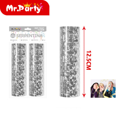Serpentina Metalizada 12.5 cm (2 pzas) | Mr. Party - Mayoreo 12 paquetes