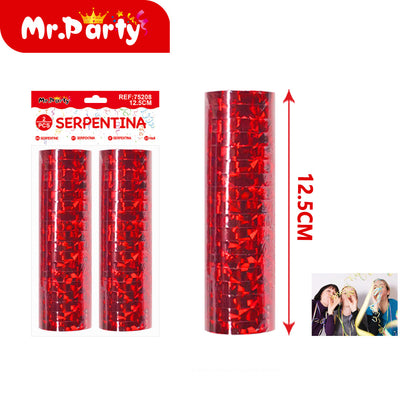 Serpentina Metalizada 12.5 cm (2 pzas) | Mr. Party