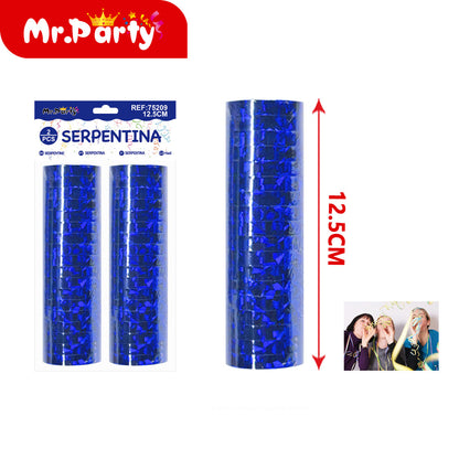 Serpentina Metalizada 12.5 cm (2 pzas) | Mr. Party - Mayoreo 12 paquetes