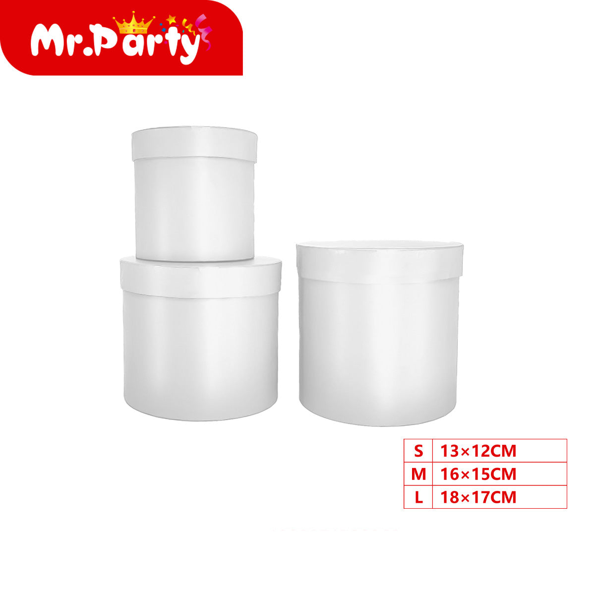 Set Cajas Redondas para Regalo 3 en 1 🎁❤️ Lujo con Borde Dorado | Caja dentro de caja (S/M/L)