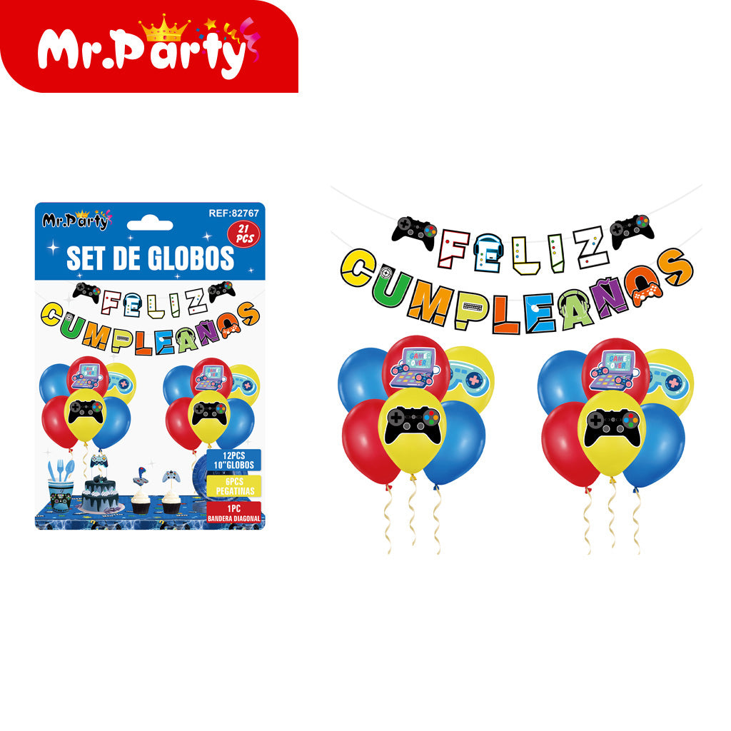 Juego de 20 tiras colgantes para globos de consola de juegos (12paquetes)