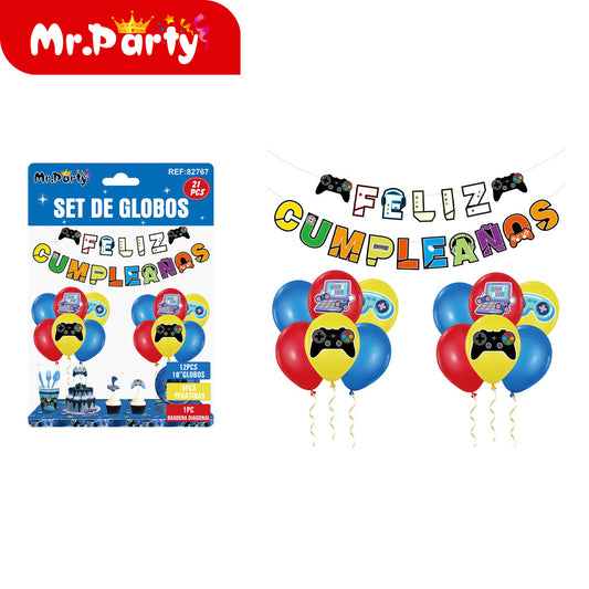Juego de 20 tiras colgantes para globos de consola de juegos (12paquetes)