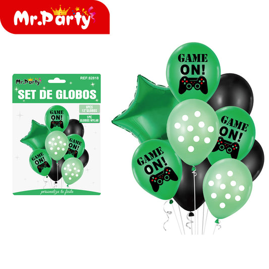 Juego de 9 globos para consola de juegos (12paquetes)