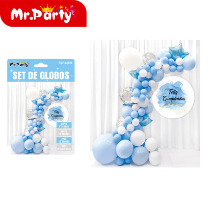 Kit Guirnalda de Globos Premium con Mylar 🎈✨ Decoración para Backdrop y Mesa Principal