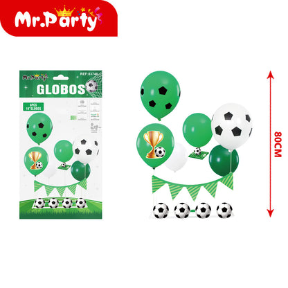 ⚽🎈 Kit Decoración Cumpleaños Fútbol | Sets de Globos + Guirnalda “Feliz Cumpleaños” (Variantes)