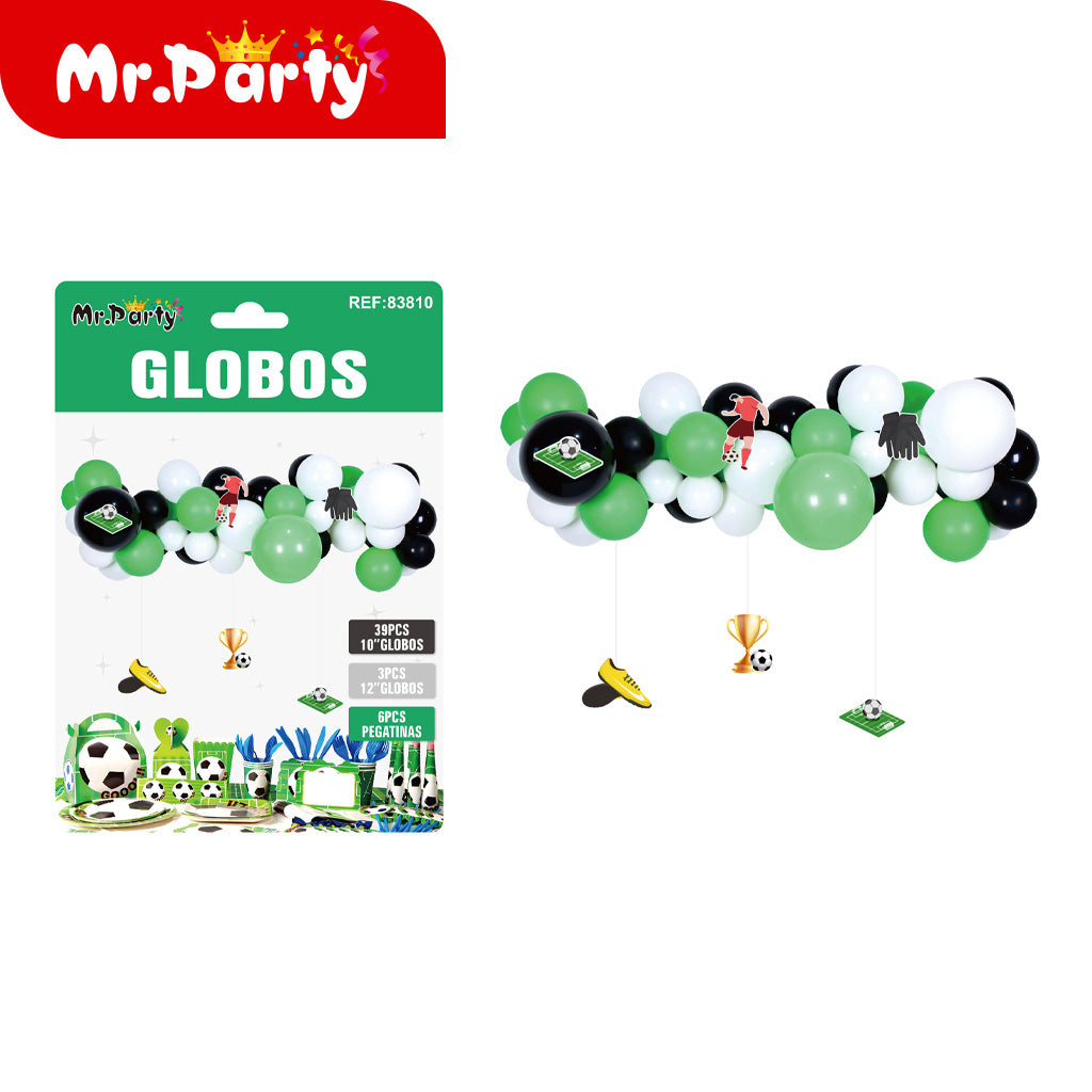 ⚽🎈 Kit Decoración Cumpleaños Fútbol | Sets de Globos + Guirnalda “Feliz Cumpleaños” (Variantes)