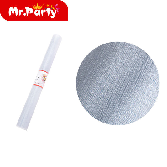 Hilo de nieve gris plateado de 48 cm x 45 m (12paquetes)