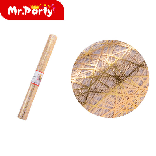 Estampado en caliente blanco con patrón aleatorio de 48 cm x (12paquetes)