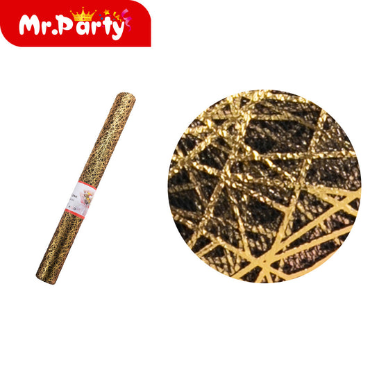 Estampado en caliente negro con patrón aleatorio de 48 cm x (12paquetes)