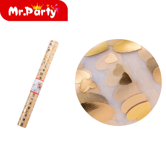corazón estampado en caliente blanco de 48 cm x 3 años (12paquetes)