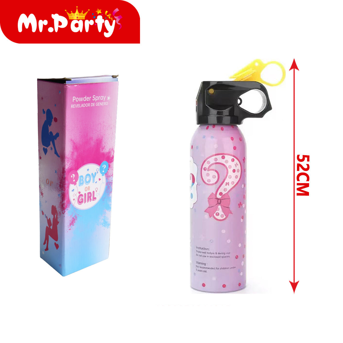💥 Spray Revelador de Género con Polvo de Color 💗💙 | Niña o Niño? 🎉