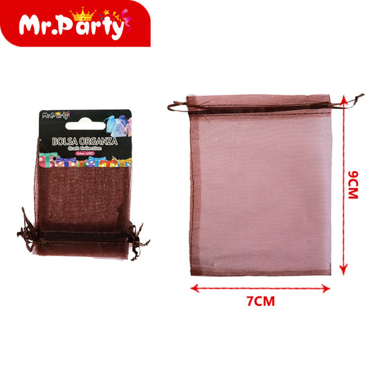 Bolsa de hilo de 7 x 9 cm 6 piezas de café (12paquetes)