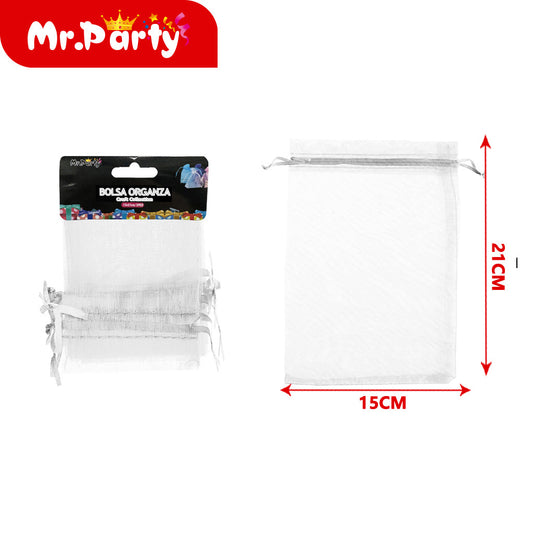 Bolsa de hilo de 15 x 21 cm 3 piezas color blanco (12paquetes)