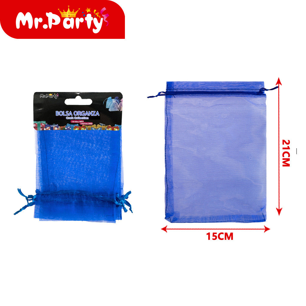 Bolsa de hilo de 15 x 21 cm 3 piezas azul real (12paquetes)