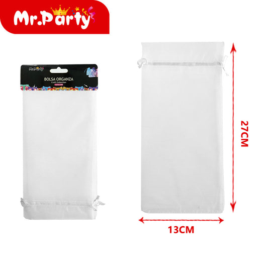 Bolsa de hilo de 13 x 27 cm 3 piezas color blanco (12paquetes)