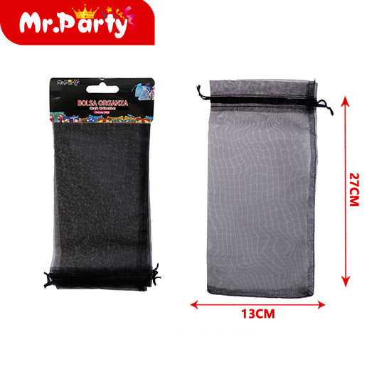 Bolsa de hilo de 13 x 27 cm 3 piezas color negro (12paquetes)