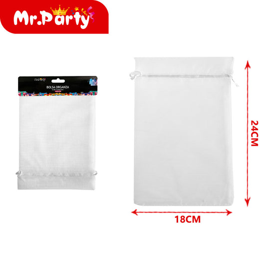 Bolsa de hilo de 18 x 24 cm 3 piezas color blanco (12paquetes)