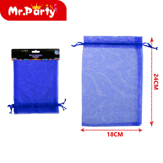 Bolsa de hilo de 18 x 24 cm 3 piezas azul real (12paquetes)