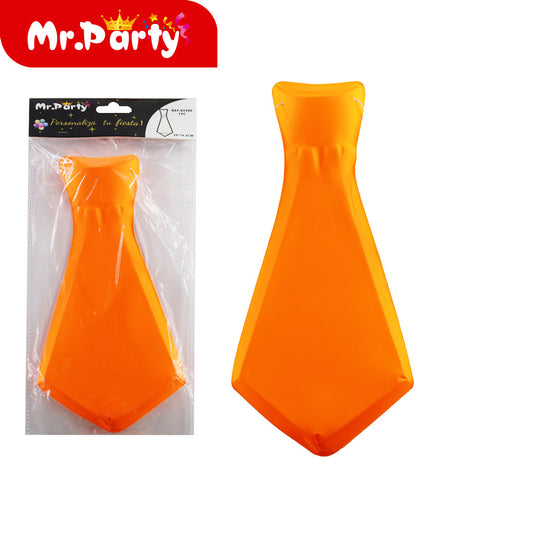 Corbata fluorescente de un solo color de 29 cm (12paquetes)