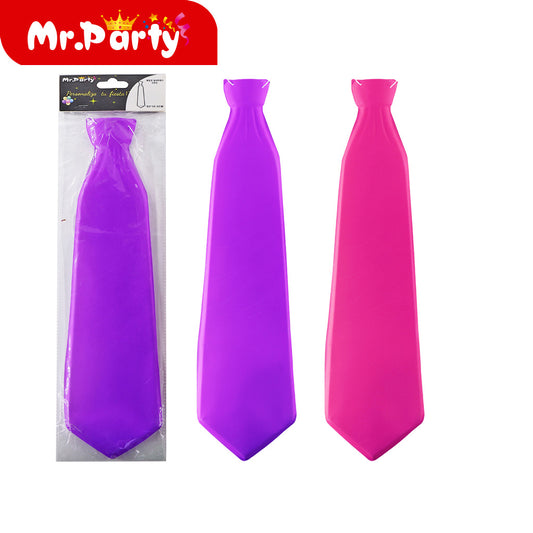 Corbata fluorescente de un solo color de 43 cm (12paquetes)