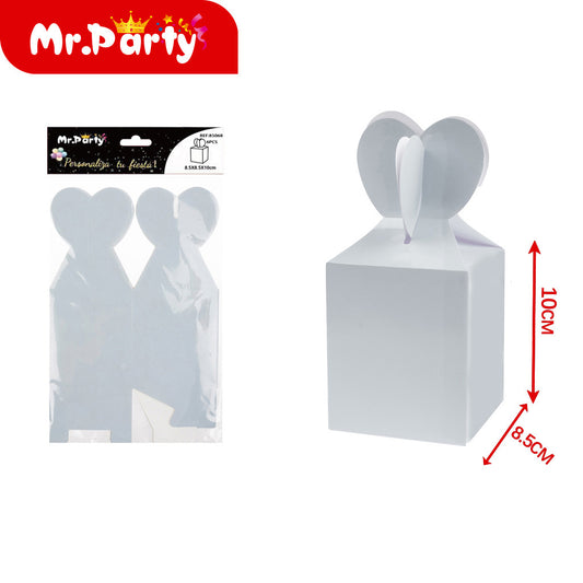 Cajas de dulces impresas en plata 6 piezas (12paquetes)