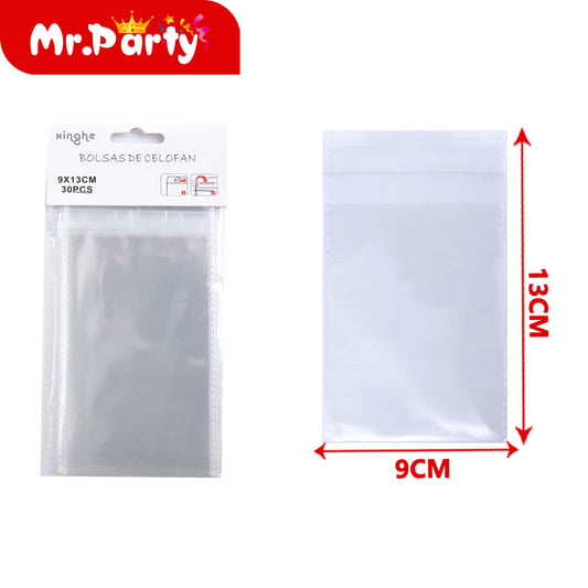 Bolsa opp 9*13cm 30 piezas con adhesivo (12paquetes)