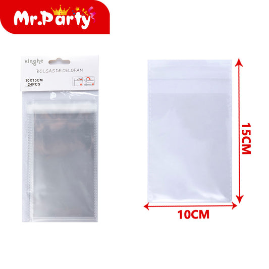 Bolsa opp 10*15cm 24 piezas con adhesivo (12paquetes)