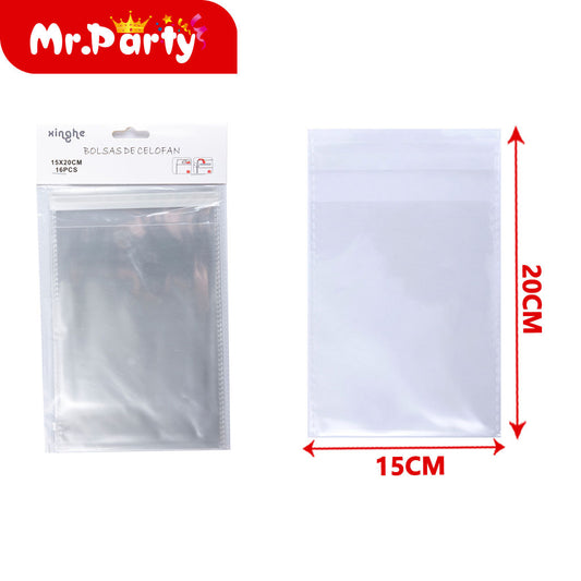 Bolsa opp 15*20cm 16 piezas con adhesivo (12paquetes)