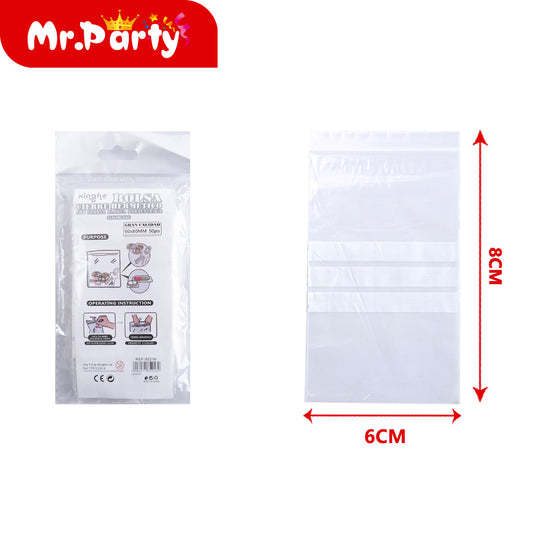 Bolsa con cierre hermÃ©tico hk202 de 60 x 80 mm 50 piezases (12paquetes)