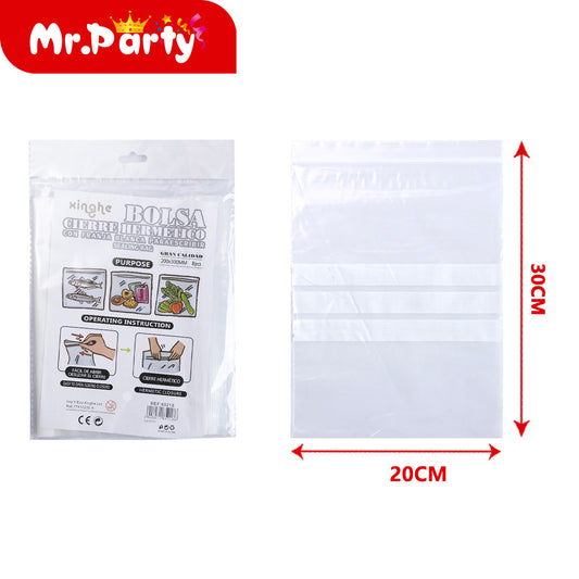 Bolsa ziplock hk204 200*300 mm 8 piezas (12paquetes)