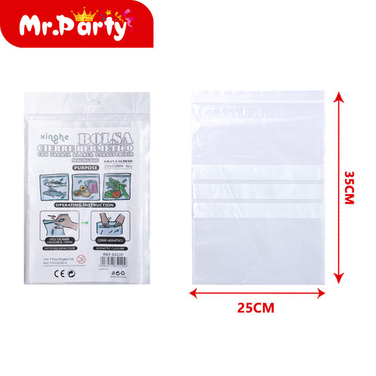 Bolsas ziplock hk206 250 x 350 mm (6 piezases) (12paquetes)