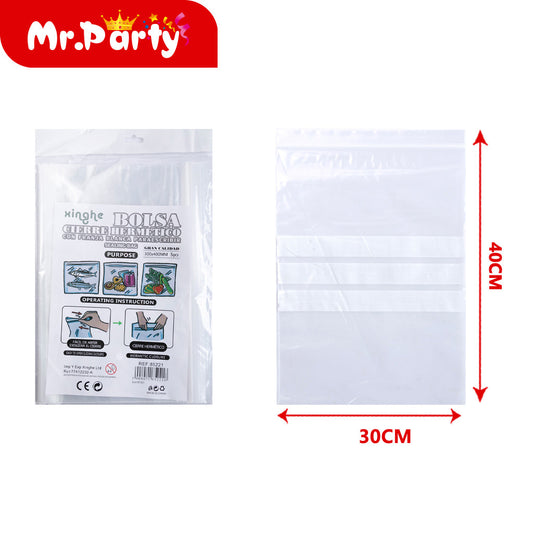 Bolsa con cierre hermÃ©tico hk207 de 300 x 400 mm 5 piezases (12paquetes)