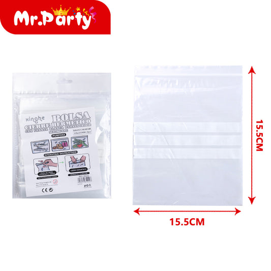 Bolsa con cierre hermÃ©tico hk208 de 155 x 155 mm 20 piezases (12paquetes)