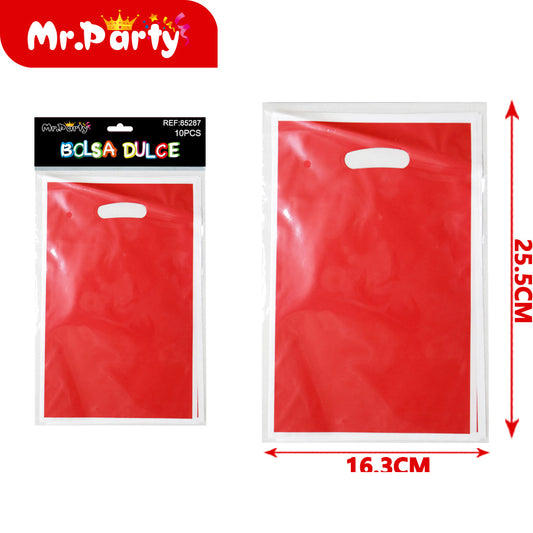 Bolsa de película de aluminio perlado rojo brillante de un s (12paquetes)