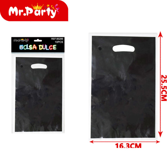 Bolsa de película de aluminio perlado negro de un solo color (12paquetes)