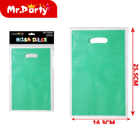 Bolsa de película de aluminio perlado verde de un solo color (12paquetes)
