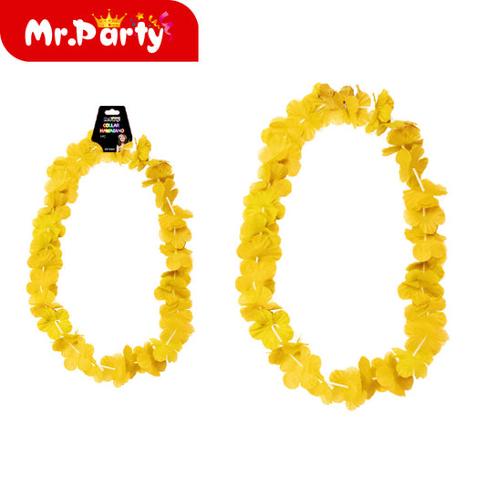 Tarjeta mariposa amarilla de 48 cm y 30 pares de pétalos (12paquetes)