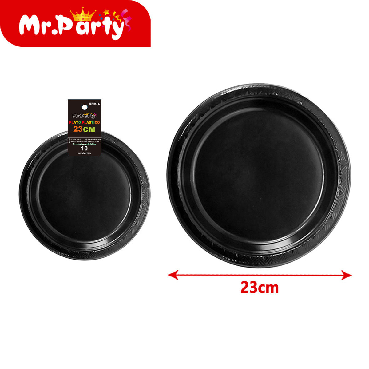 🍽️✨ Platos Plásticos para Fiesta 23 cm y 26 cm | Colores Surtidos para Cumpleaños y Eventos 🎉
