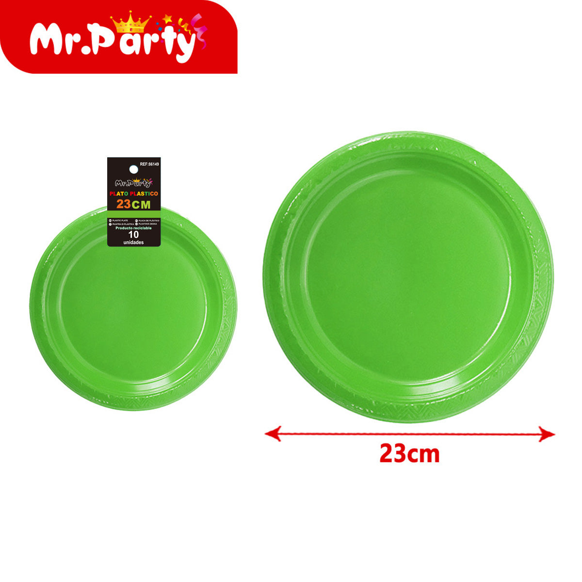🍽️✨ Platos Plásticos para Fiesta 23 cm y 26 cm | Colores Surtidos para Cumpleaños y Eventos 🎉