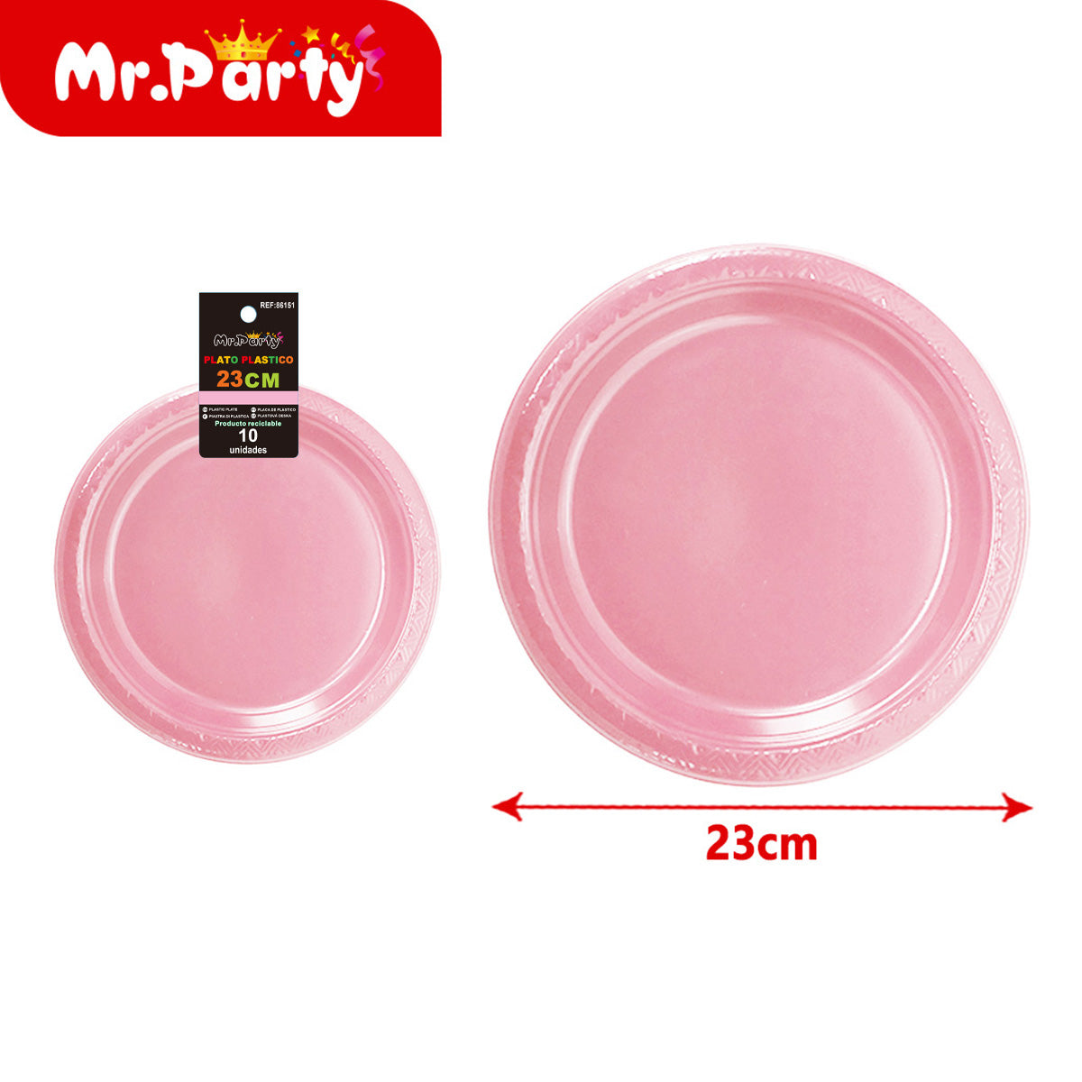 🍽️✨ Platos Plásticos para Fiesta 23 cm y 26 cm | Colores Surtidos para Cumpleaños y Eventos 🎉