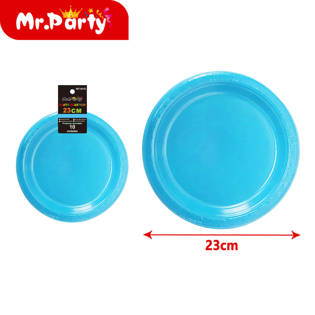 🍽️✨ Platos Plásticos para Fiesta 23 cm y 26 cm | Colores Surtidos para Cumpleaños y Eventos 🎉