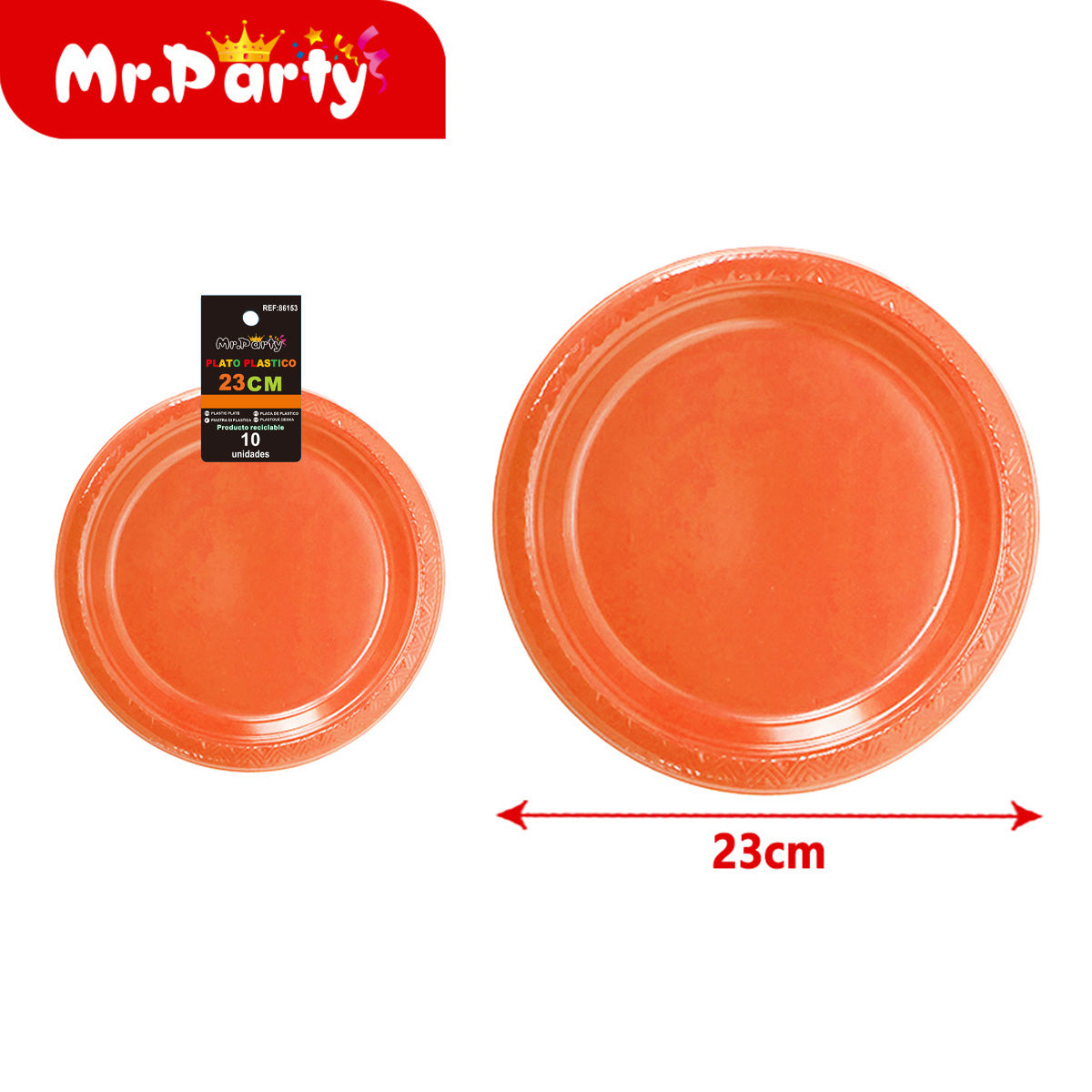 🍽️✨ Platos Plásticos para Fiesta 23 cm y 26 cm | Colores Surtidos para Cumpleaños y Eventos 🎉
