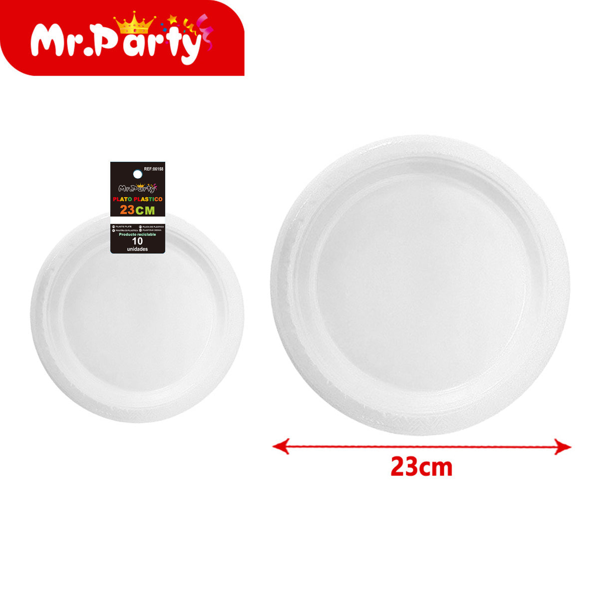 🍽️✨ Platos Plásticos para Fiesta 23 cm y 26 cm | Colores Surtidos para Cumpleaños y Eventos 🎉